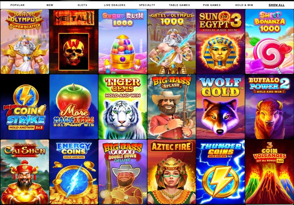 Games on Pokies109